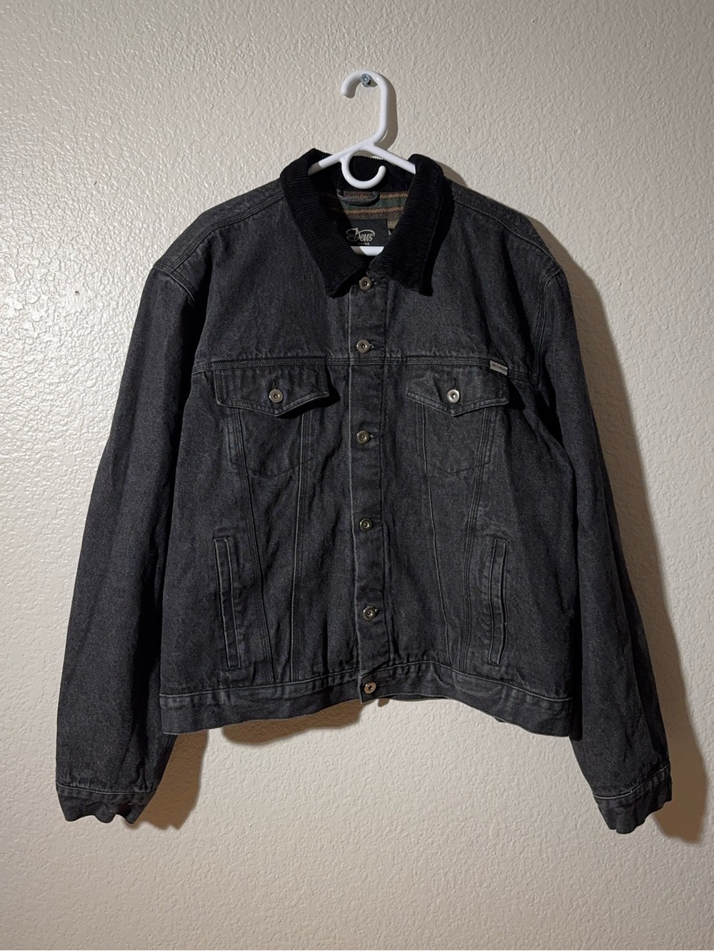 Deus Ex Machina Leon Denim Trucker Jacket with Wool Lining